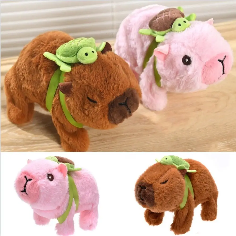 Juguete para niños, muñeco Capibala eléctrico de peluche, simulación divertida, juguete de peluche Capibala eléctrico, bonito y encantador para niños y niñas