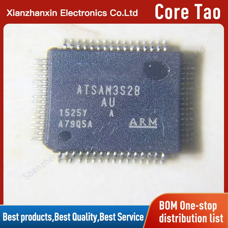 1PCS/LOT  ATSAM3S2B-AU ATSAM3S2BA-AU ATSAM3S2B QFP64 32-bit microcontroller chips in stock