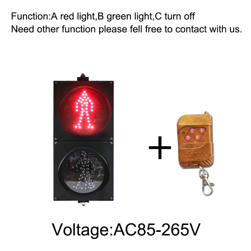 200mm two Aspect red man green man Dynamic Pedestrian Traffic Signal Light with controller