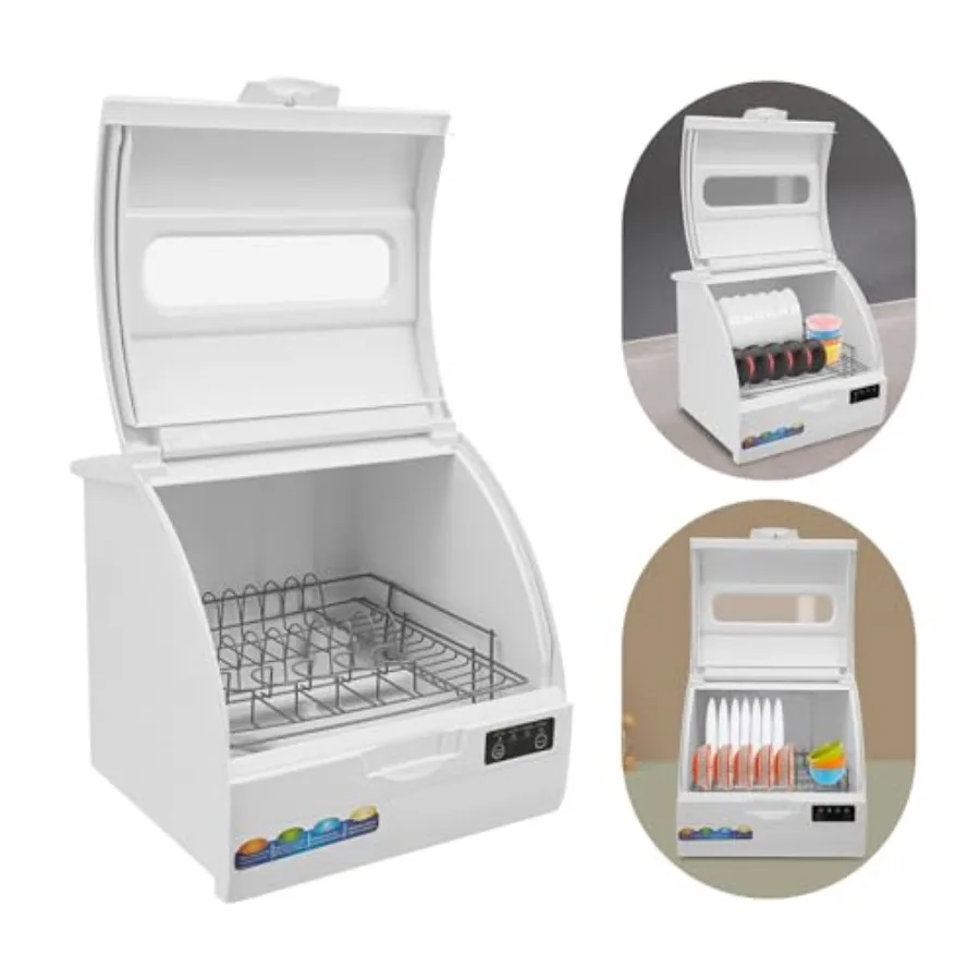 غسالة أطباق محمولة على سطح الطاولة مع 4 أوضاع للغسيل وخزان مياه سعة 9 لتر للمنزل والشقة RV تستخدم غسالة أطباق صغيرة مدمجة على سطح الطاولة مع