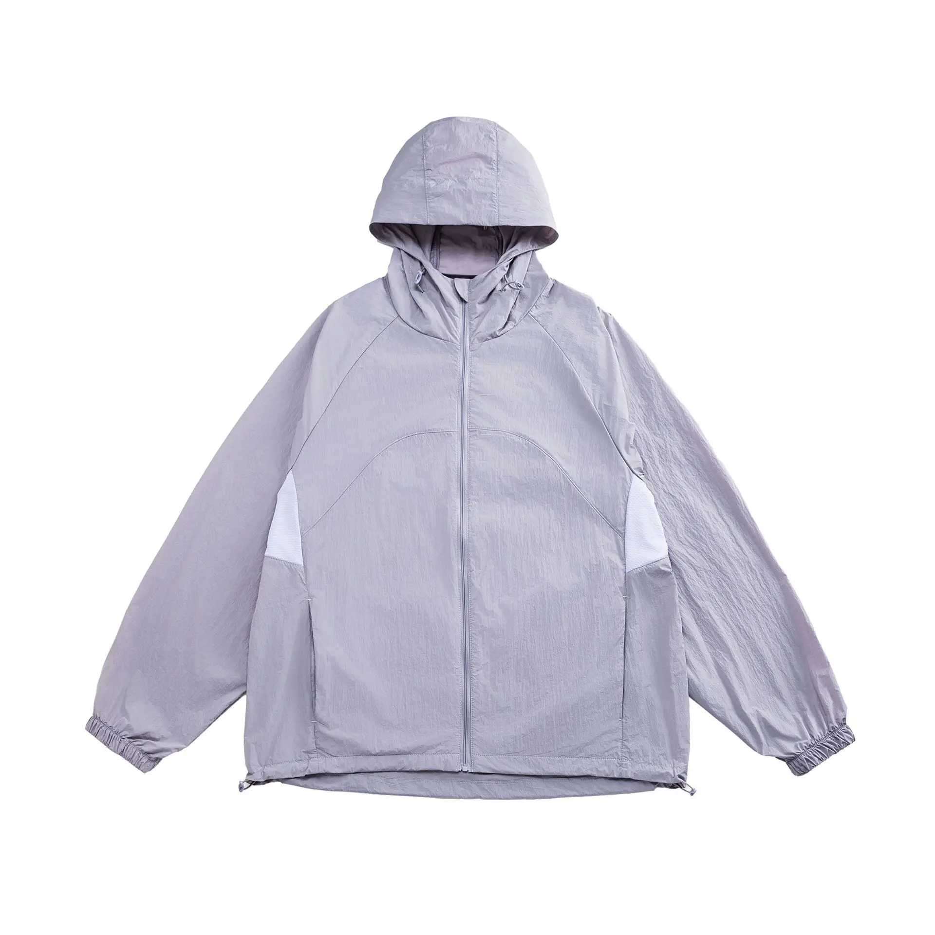 

Новые летние мужские пальто Y2k, уличная одежда, уличные легкие тонкие пальто для пар, модные мешковатые тонкие быстросохнущие лоскутные солнцезащитные куртки для мужчин