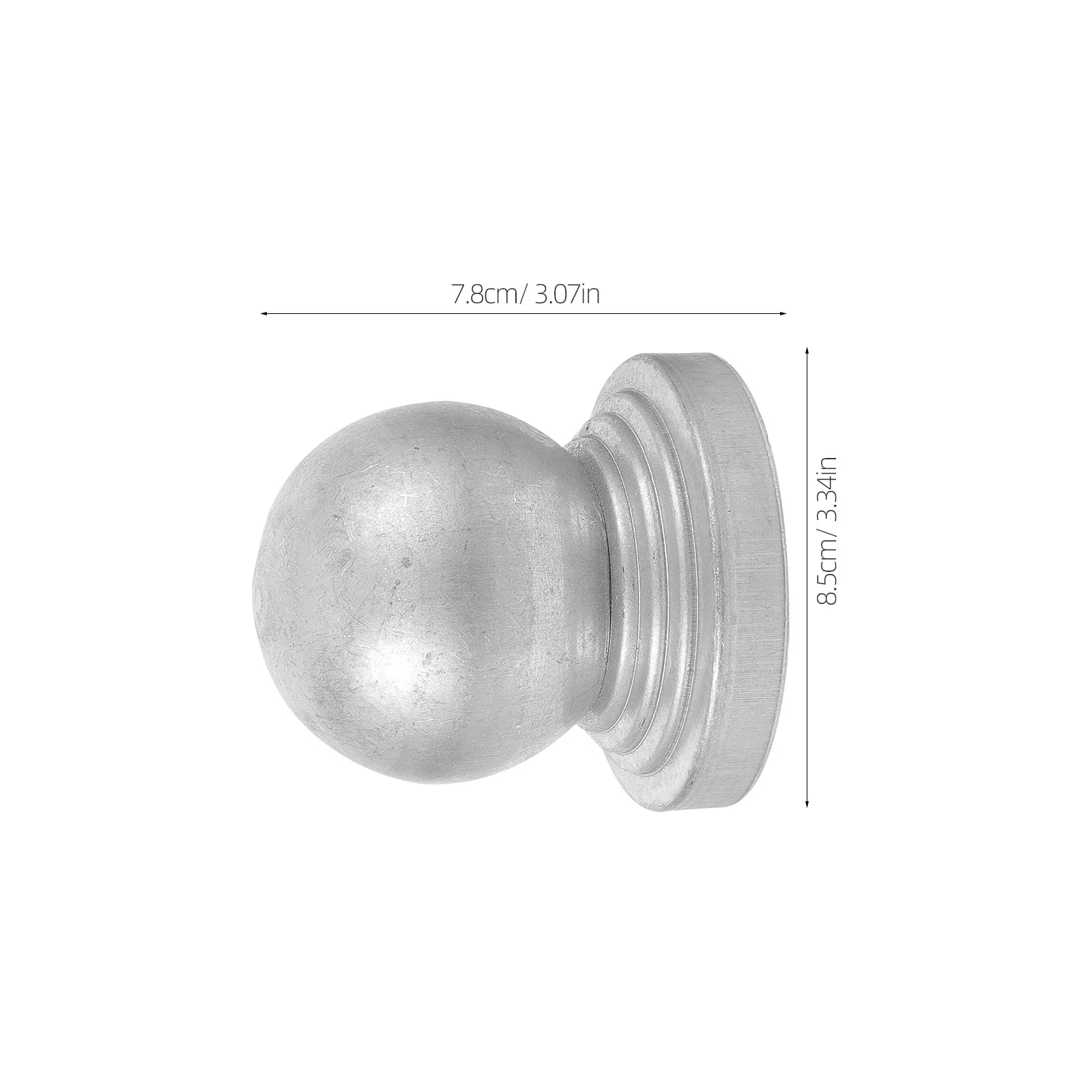 Bouchons de poteaux à bille en métal, 4 pièces, couvercles de poteaux de clôture décoratifs d'extérieur, accessoires de clôture, dessus de colonne en fer pour garde-corps de porche