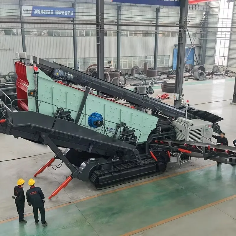 High Efficiency Portable YMS15 Tracked Mobile Vibrating Screen Screening Machine for Construction Aggregate Sand Production
