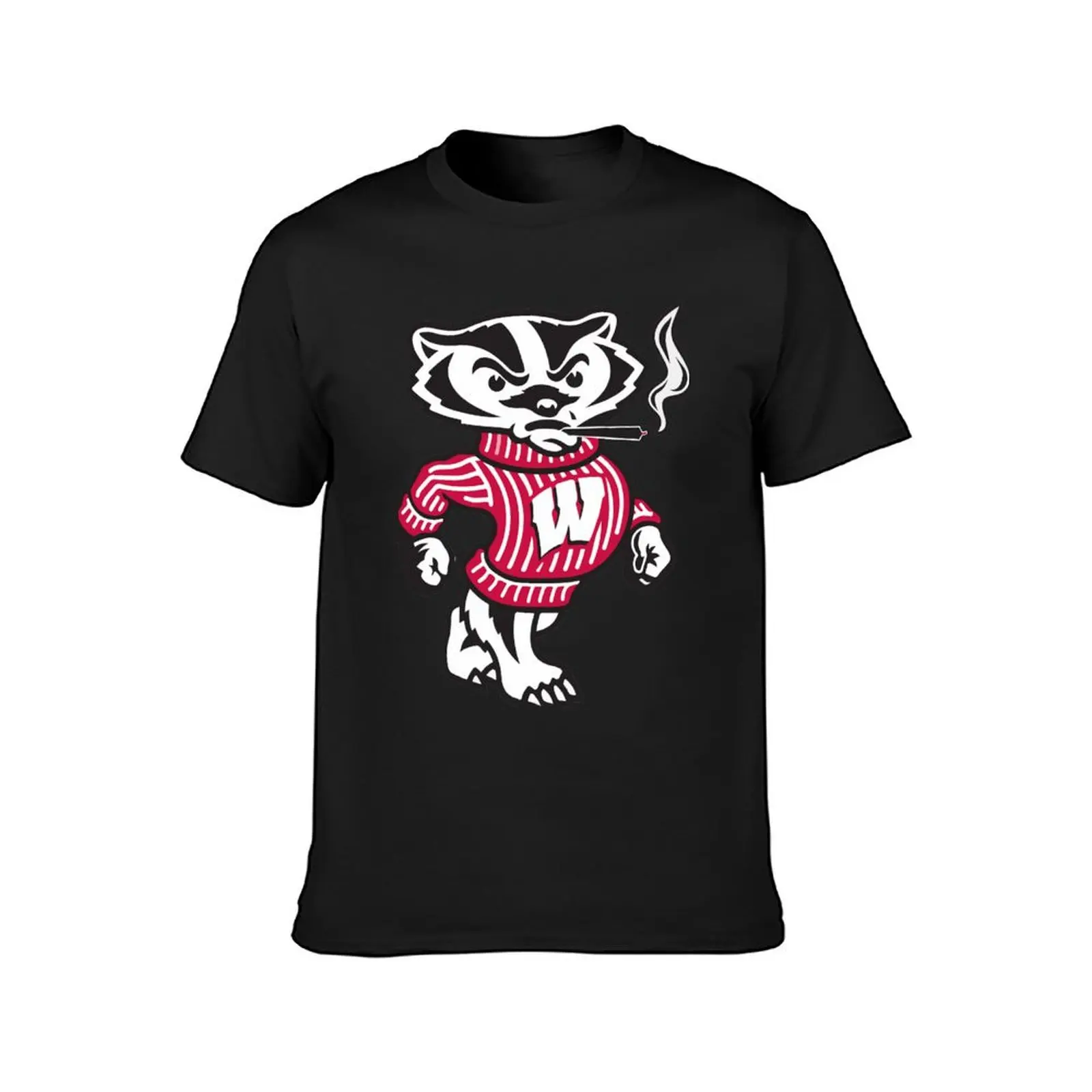 Stoned Bucky Badger T-Shirt sports fans Aesthetic clothing quick-drying Blouse mens graphic t-shirts pack