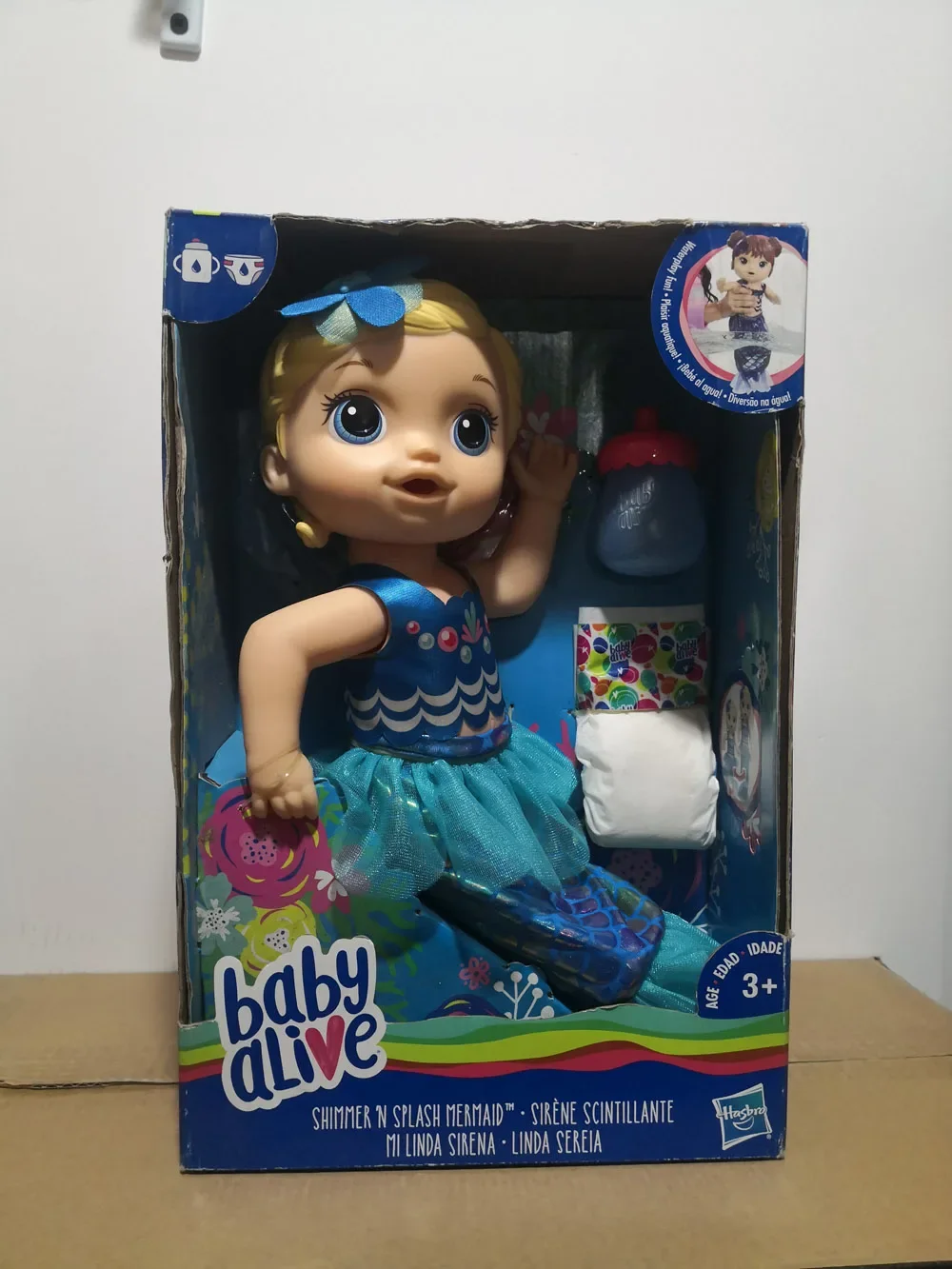 Hasbro Baby Alive Action Figure Cute Dolls Feeding Drink Wet Funny Toys Children Play House Birthday Gifts Collection