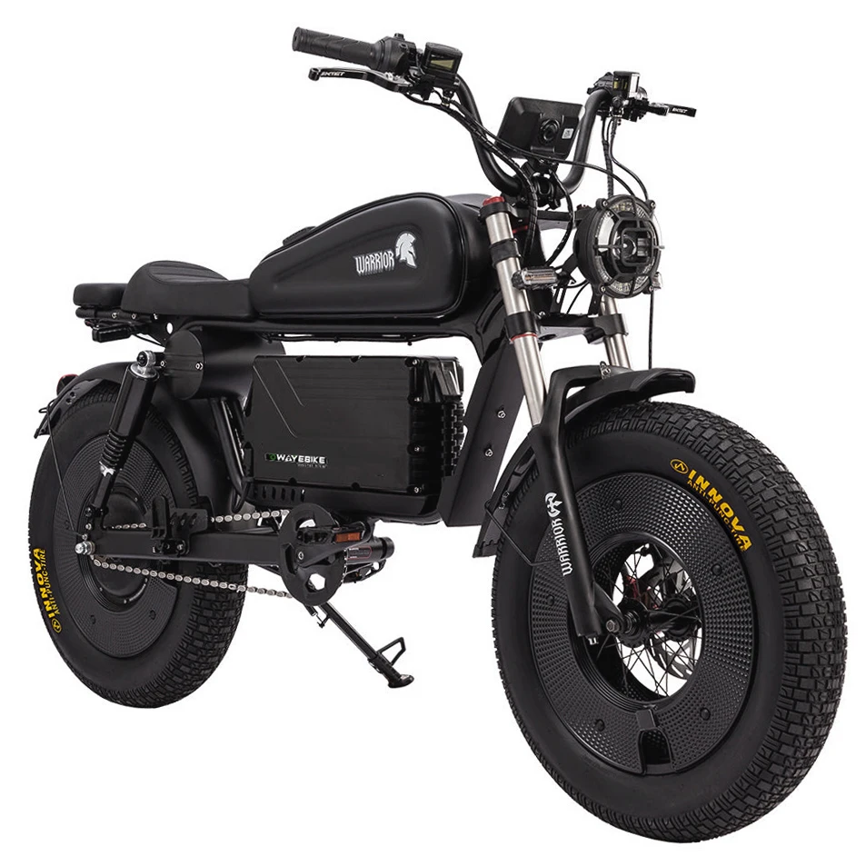

STLF Fashion NEW White 3000W 60V 45Ah Lithium Battery Adjustable Suspension Front Fork City Commuting Fat Tire Electric Bike