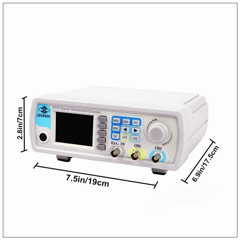 Frequency Generator JDS6600 15MHz DDS Function Signal Generator Source Dual 2-CH Frequency Meter Arbitrary Waveform Pulse Genera