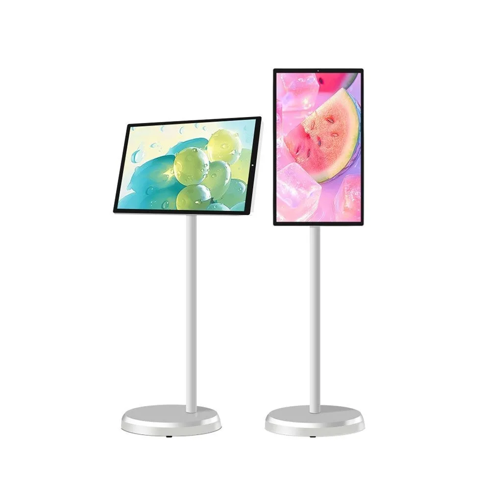 Smart Interactive TVs 21.5/24/27/32 Inch Portable Battery Operated Monitor Wireless Moveable for TikTok YouTube Content Viewing