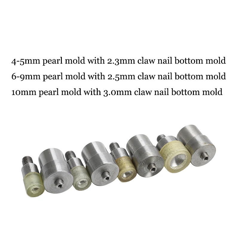 Pearl Rivet Dies for Hand Press Tool Mold for Rivets Pearl for DIY Clothes Jeans Shoes Bags Leathercraft Handmade Accessorie