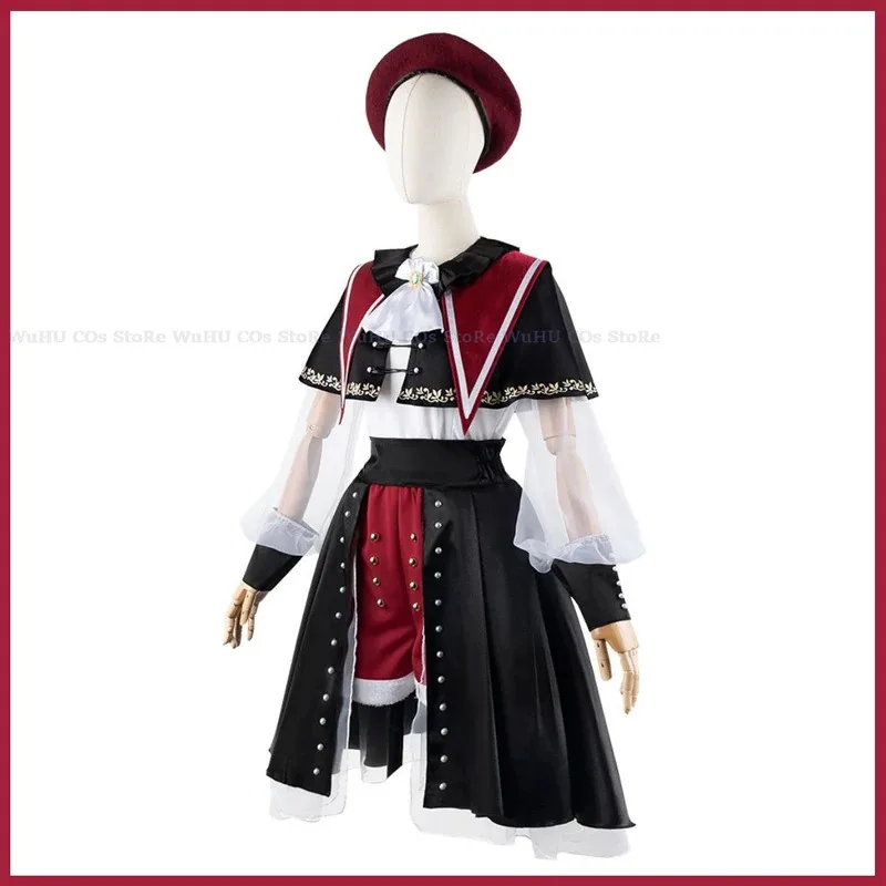 

2025 Anime BanG Dream! It's MyGO!!!!! Mutsumi Wakaba Cosplay Costume Ave Mujica Wig Black Red Cloak Lolita Woman Lovely Party Su