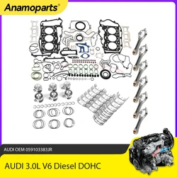 Engine Full Gasket Set Piston Ring Con Rod Kit Fit 3.0 L TDI For VW Touareg Audi Q7 Porsche Cayenne CRCA 3.0L V6 Diesel 10-18