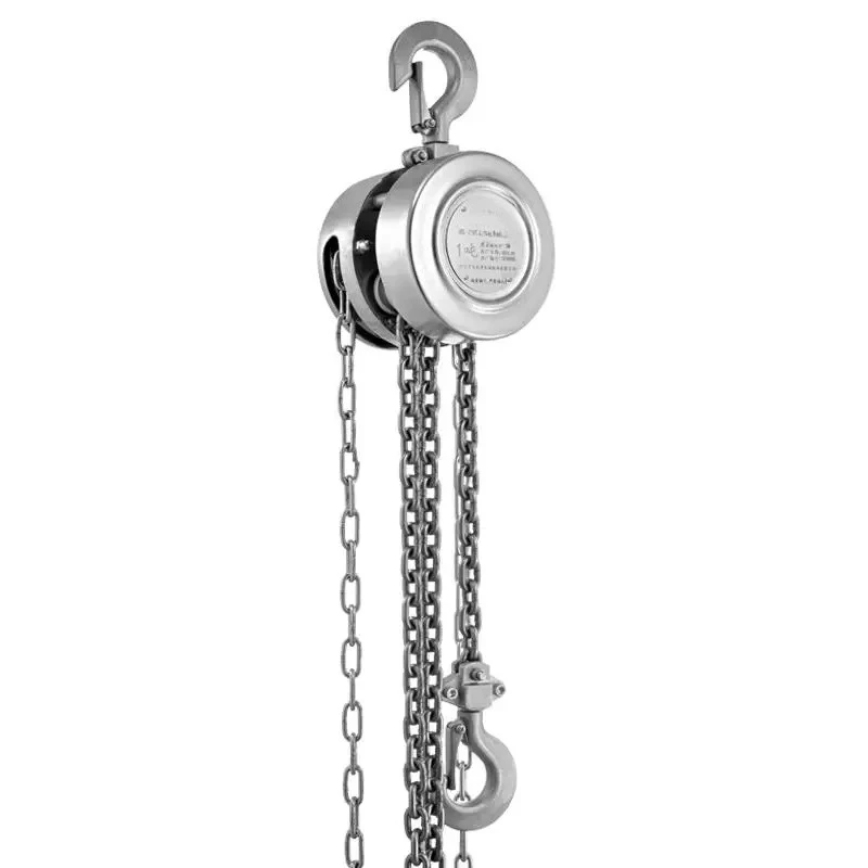 304 stainless steel hand hoist 1/2/3 tons all stainless steel manual hoist anti-corrosion and rust lifting backchain