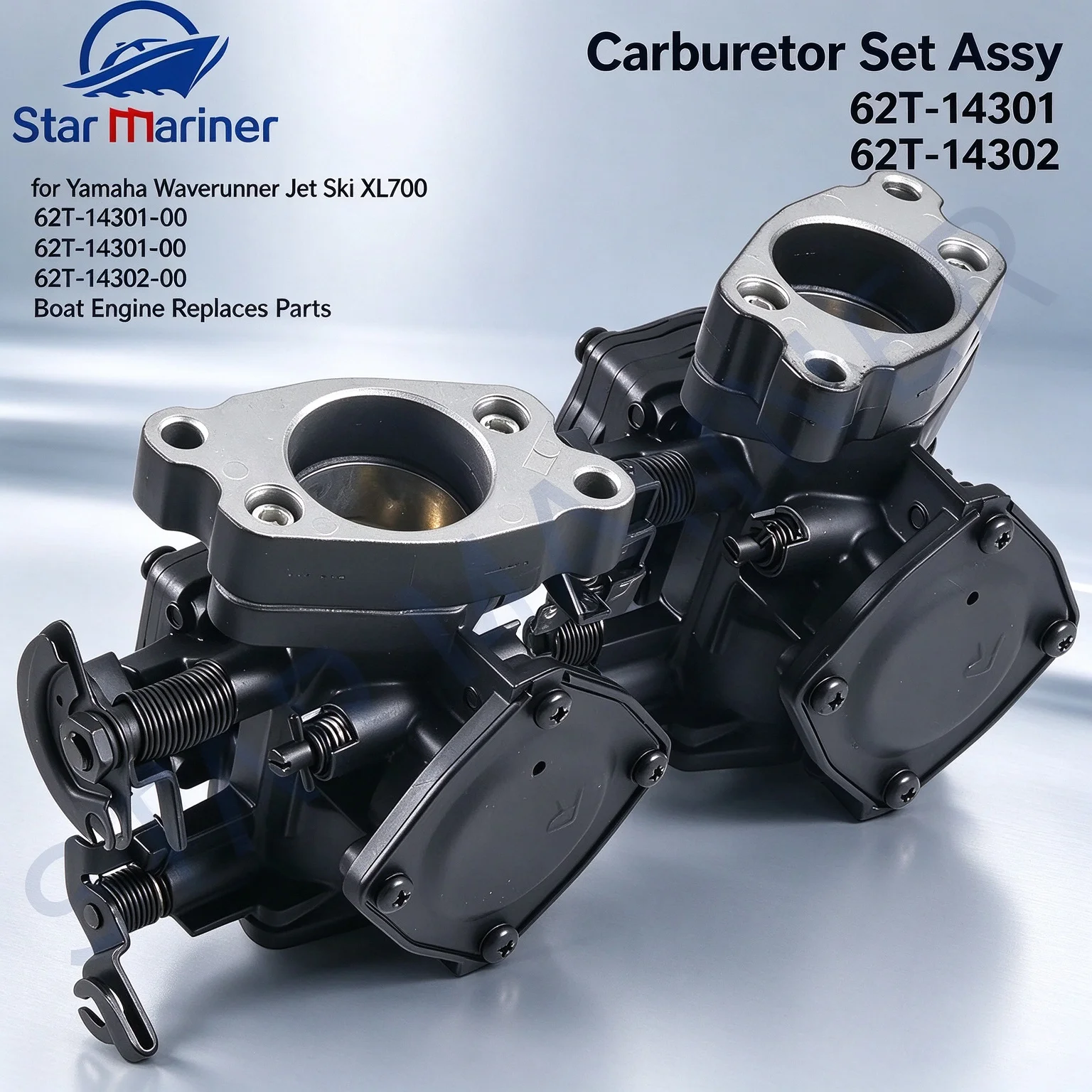 Boat Engine Parts Carburetor Set Assy 62T-14301 62T-14302 62T-14301-00 62T-14302-00 For Yamaha Waverunner Jet Ski XL700