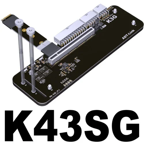Адаптер ADT eGPU M.2 NVMe / PCI-E X4 к PCIe X16 Внешние видеокарты для ноутбука Удлинительный кабель PCIe 3.0 4.0 4x Полная скорость