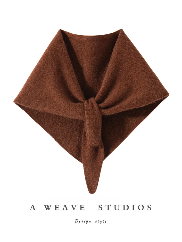 ADDONEE, bufanda Triangular para mujer, 100% de punto de Cachemira, bufanda de estilo Simple para primavera y otoño, bufanda de Cachemira suave y cómoda de alta calidad