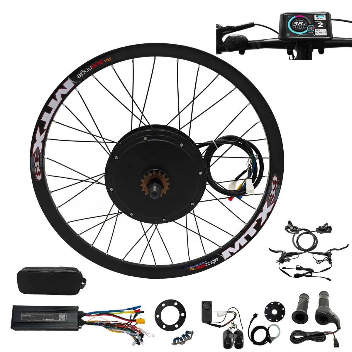 48-72V 3000W 20-29 Zoll Elektrofahrrad Hinterrad-Umrüstsatz