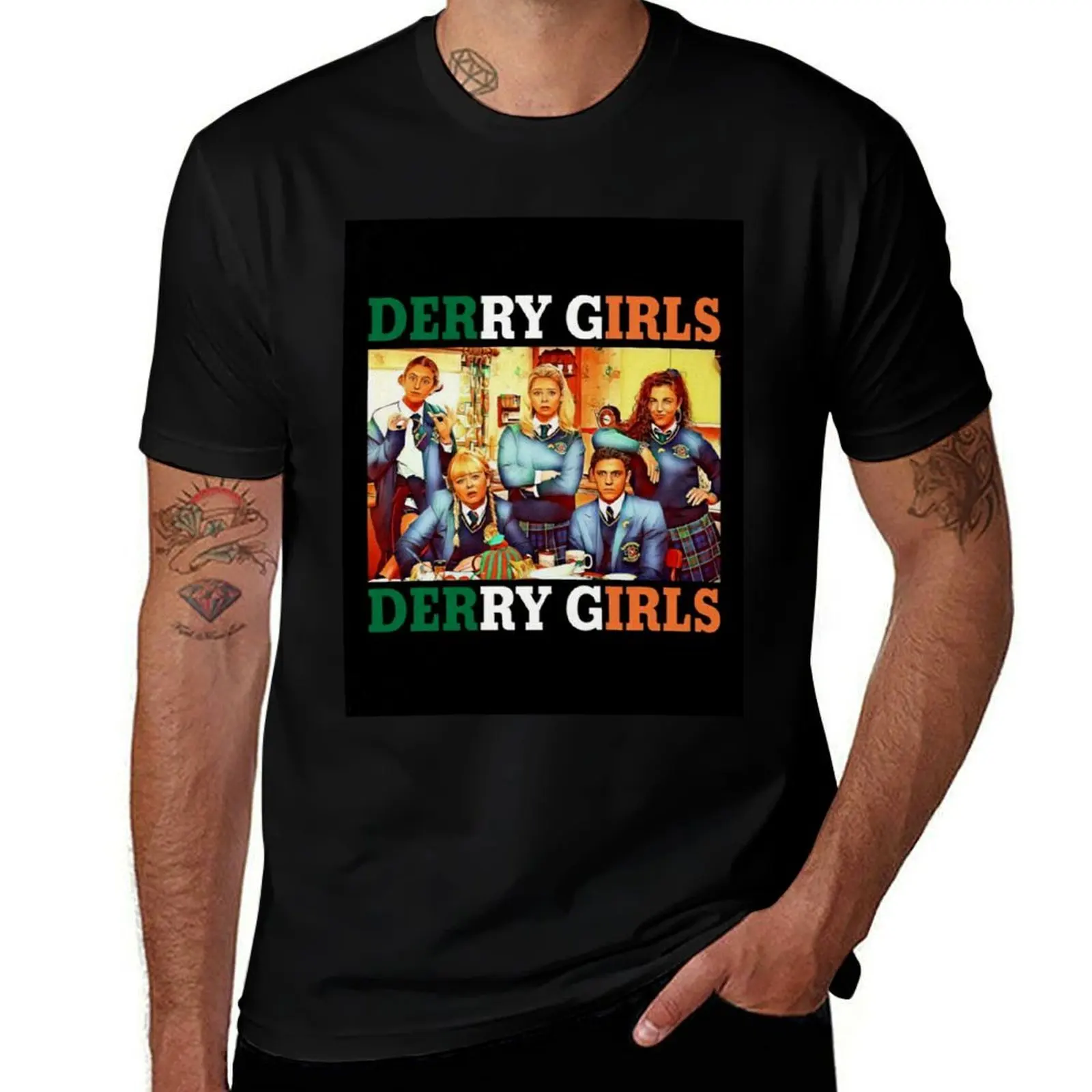 derry girls series tv ntfx T-Shirt Trendy Print Short Sleeve T-Shirt