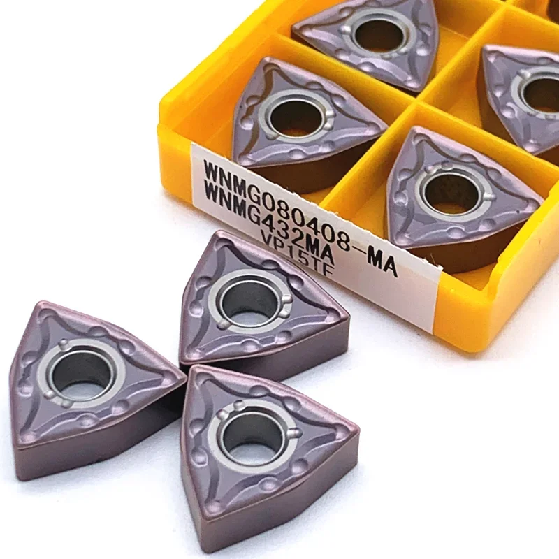 كربيد إدراج WNMG080404 WNMG080408 MA VP15TF UE6020 US735 الخارجية تحول سكين أدوات المخرطة أداة التصنيع باستخدام الحاسب الآلي WNMG 080404 تحول أداة #4