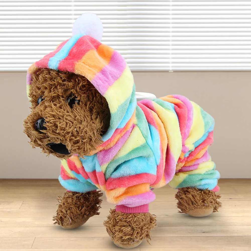 

Autumn Winter Pet Clothes Jump Suit Warm Pajamas Clothing For Dogs Cats Small Animals