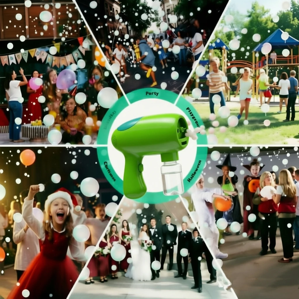 New Version Rechargeable Smoke Bubble Machine White Bubble for Wedding Party Photograph Stage Act Children Kid Toy Birthday Gift image 5