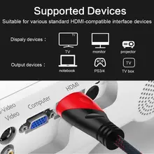 Gold Mesh HDMI Cable 1080P for TV and PC #4