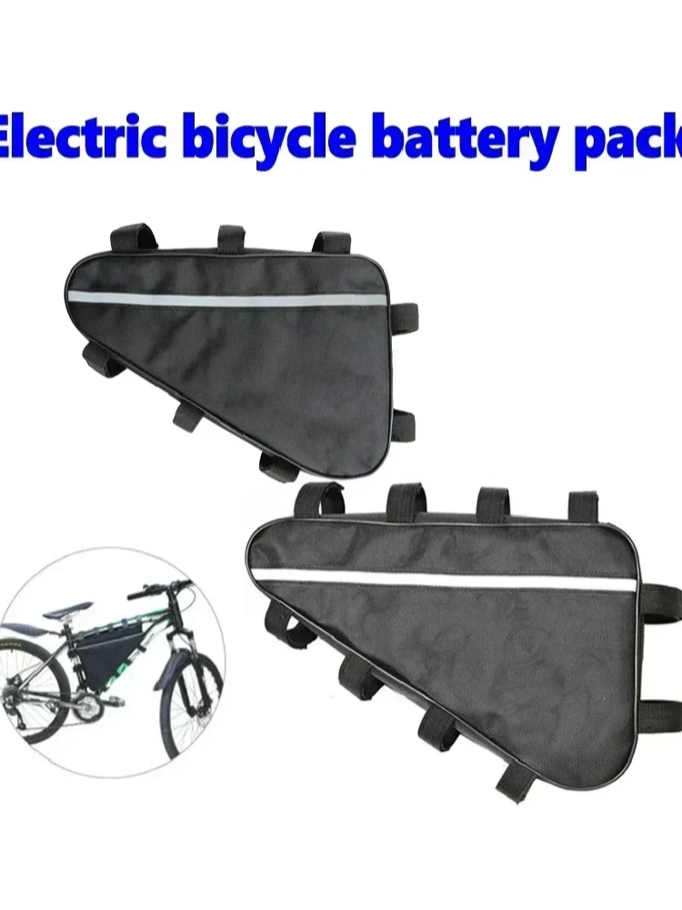 AliExpress Triangle Battery Bicycle Pack Waterproof 210D Oxford Cloth Converted MTB Road Bike Tube Frame Case Storage Bike Bag