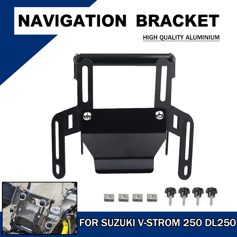 Motorcycle Navigation Support Windshield Lifting Adjustment GPS Mobile Phone Bracket Mount For Suzuki DL250 For V-Strom 250 DL