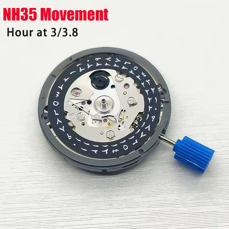 

Для NH35 NH35A оригинальный механизм, белый арабский механизм с 3 часами, 4 часа, 5 часов, циферблат даты, автоматический механический механизм для ремонта короны