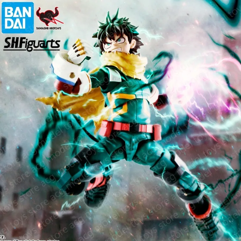 Original Bandai S.H.Figuarts SHF Izuku Midoriya My Hero Academia PVC Action Figures Collection Model Toys