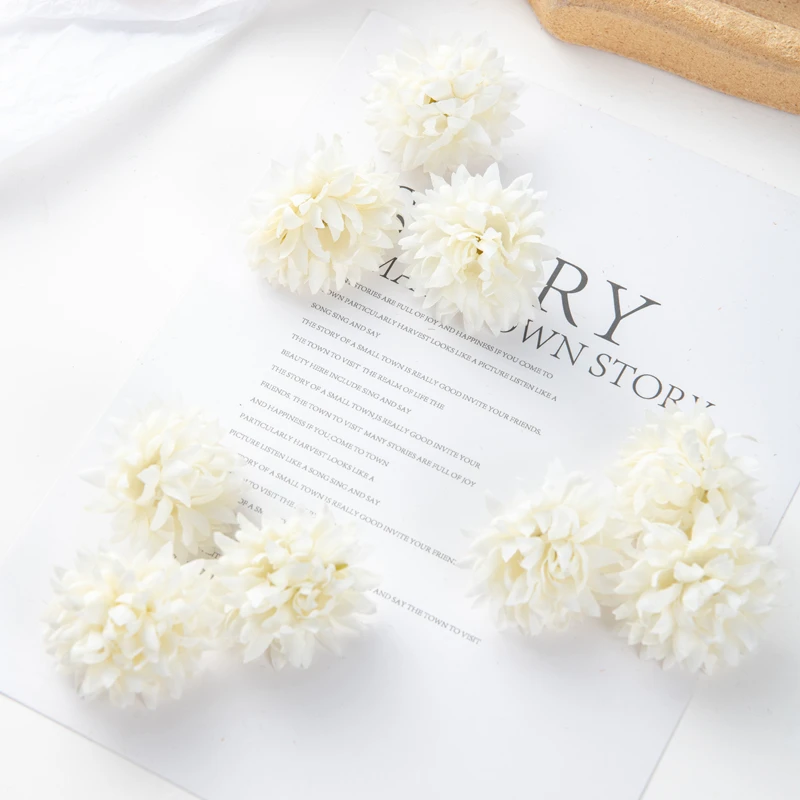 50PC Künstliche Blumen Sammelalbum Diy Geschenk Pralinenschachtel Hochzeit Garten Rosenbogen Weihnachtsdekorationen für Zuhause Gefälschte Seide Nelke – Detail 15