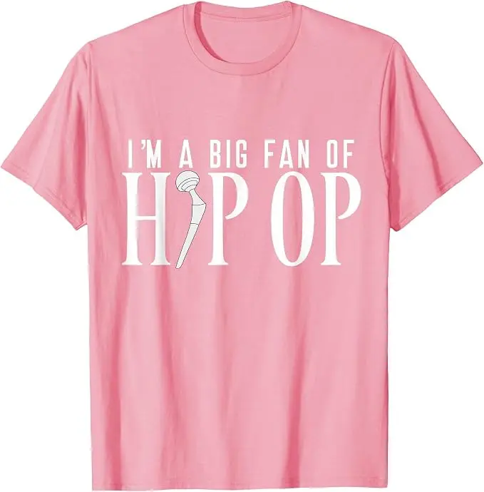 Lustiges Hüftersatz-T-Shirt mit Humoristischem Witz über Hüftoperation, Y2k Personalisiertes Sarkastisches Spruch-T-Shirt, Kurzarm, Weiche Baumwolle – Detail 11