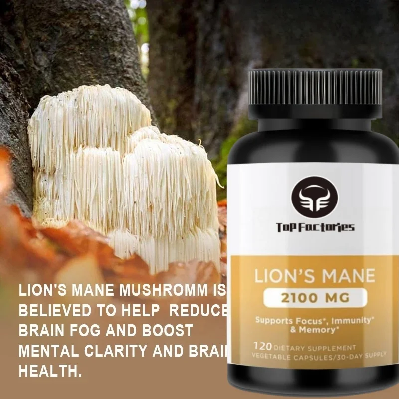 Top Factories Organic Brain Enhancement Puzzle Lion Mane Mushroom Capsules Containing Absorption Enhancers And Immune Support