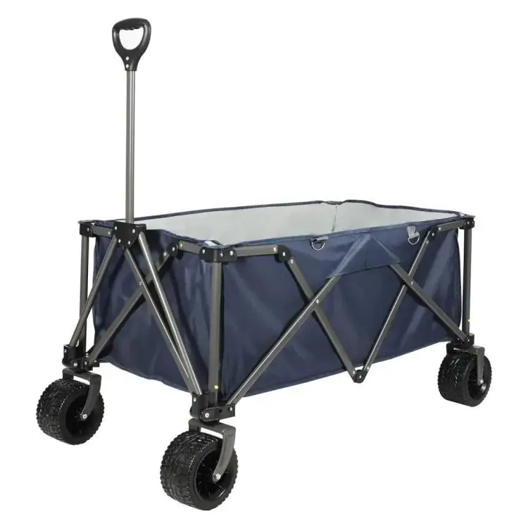 2024 Portable Foldable  Folding Outdoor Utility Wagon For Camping Shopping Garden And Beach Custom WhOlesale