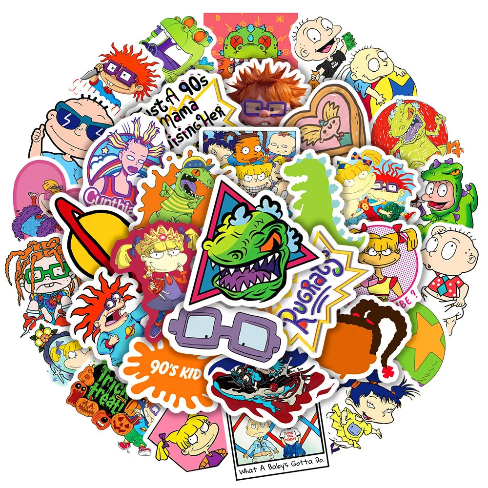 10/30/50/100pcs Imp Paris Line Cute Cartoon Graffiti Stickers Kawaii Anime Stickers Kids Toys Laptop Diy Scrapbook Decor Sticker