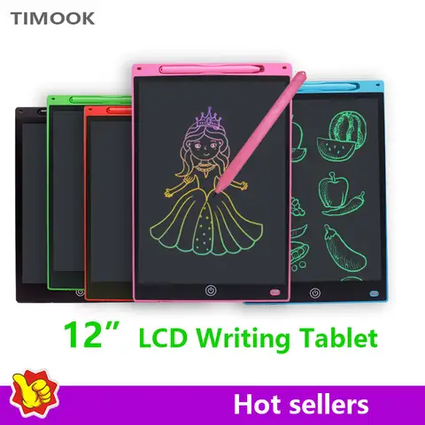 다기능 미니 LCD 쓰기 보드 - 원버튼 클리어 기능이 있는 8인치/10인치/12인치 그리기 및 쓰기용 휴대용 칠판