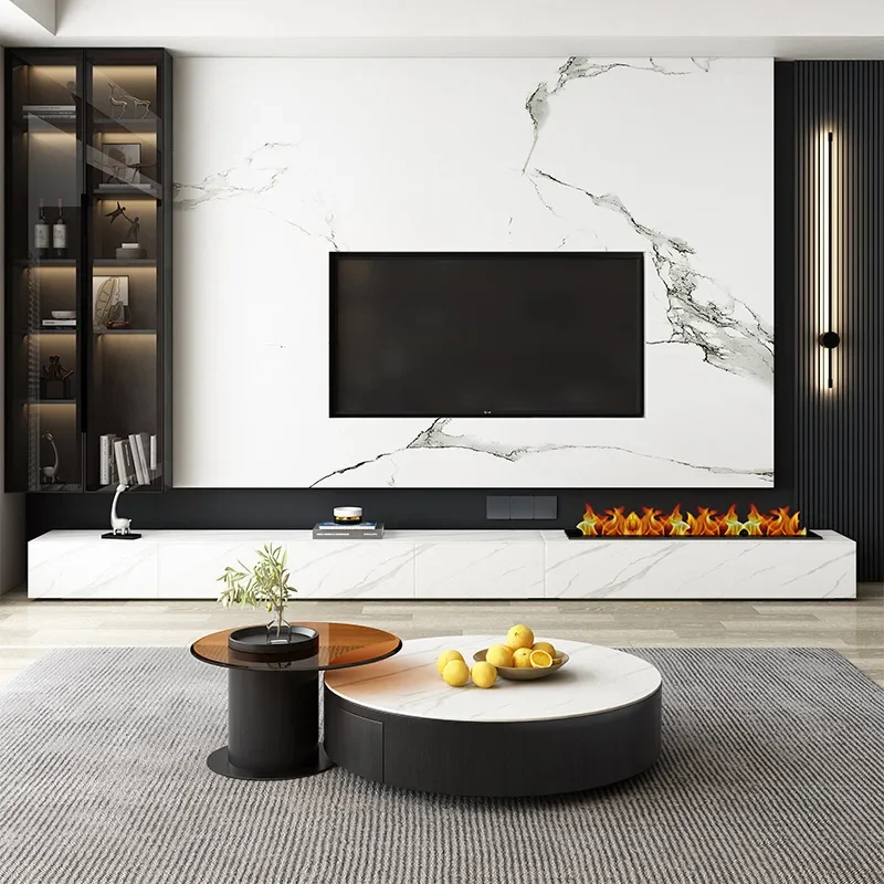 

Fireplace Tv Stand Modern Entertainment Wood Monitor Consoles Table Storage Tv Stands Universal Casa Arredo Theater Furniture