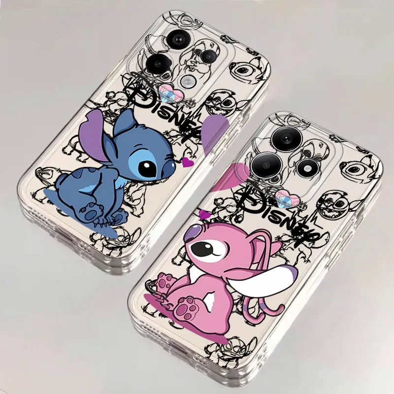 Мягкий чехол для телефона Disney Stitch Angle для Xiaomi Poco X4 M3 X3 Pro X3 NFC X5 X4 GT