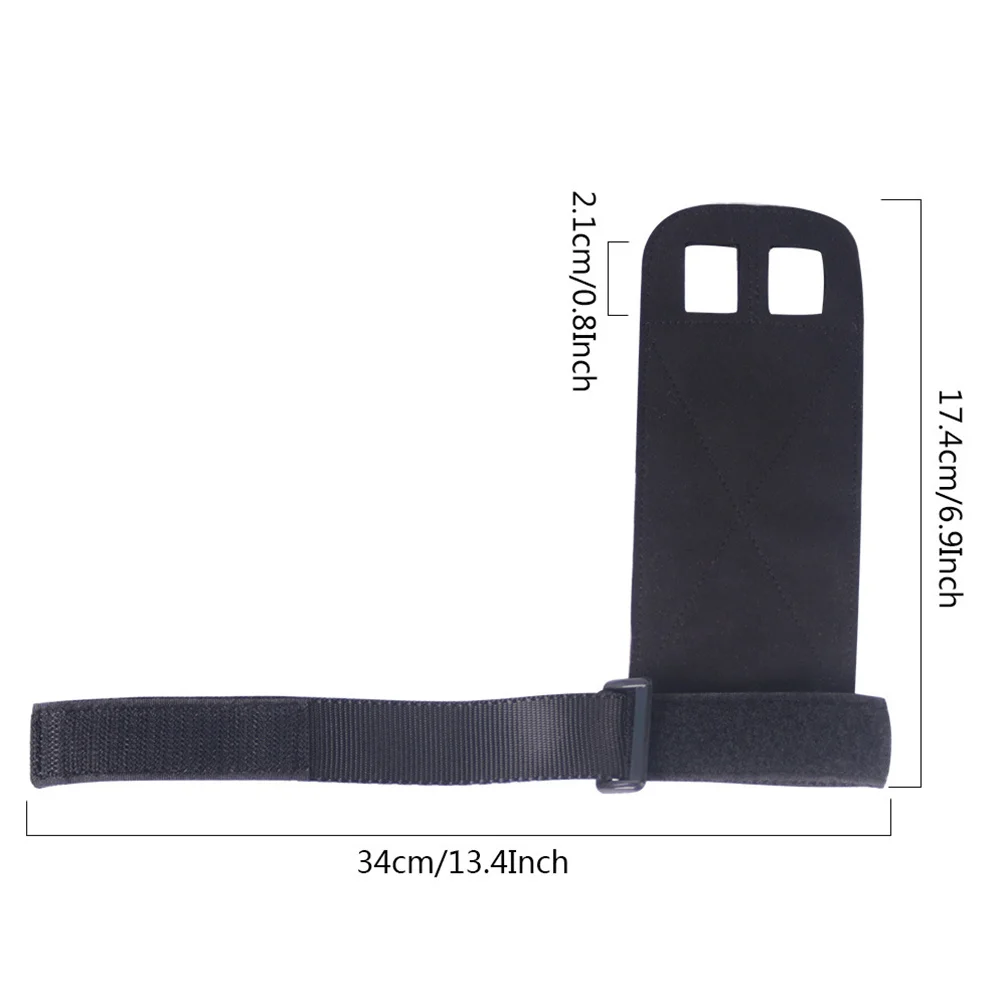 

1 Pair Black Fitness Gloves Anti-Slip Wear Resistant Wrist Support Hand Brace For Pull-Up Weightlifting