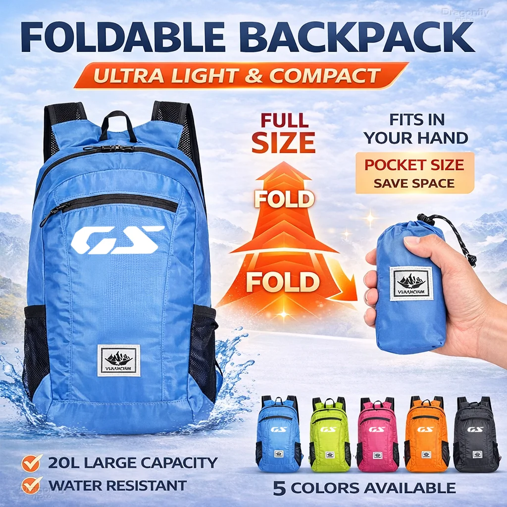 

Складной мотоциклетный рюкзак на 20 л для R1300GS R 1300 GS GS1300 1300GS ADVENTURE ADV, портативный, сверхлегкий, для походов и кемпинга на открытом воздухе