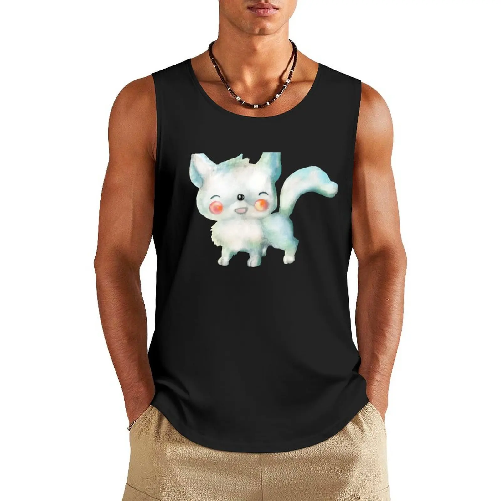 

Wee Arctic Fox Tank Top T-shirt men Men's gym clothing gym men gym clothing
