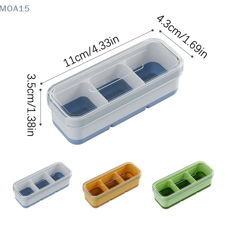 Kleine Eiswürfel schale Haushalt Eisbox mit Deckel weicher Boden Eiswürfel quadratische Form Bar Pub Whisky Eismaschine Küchen zubehör