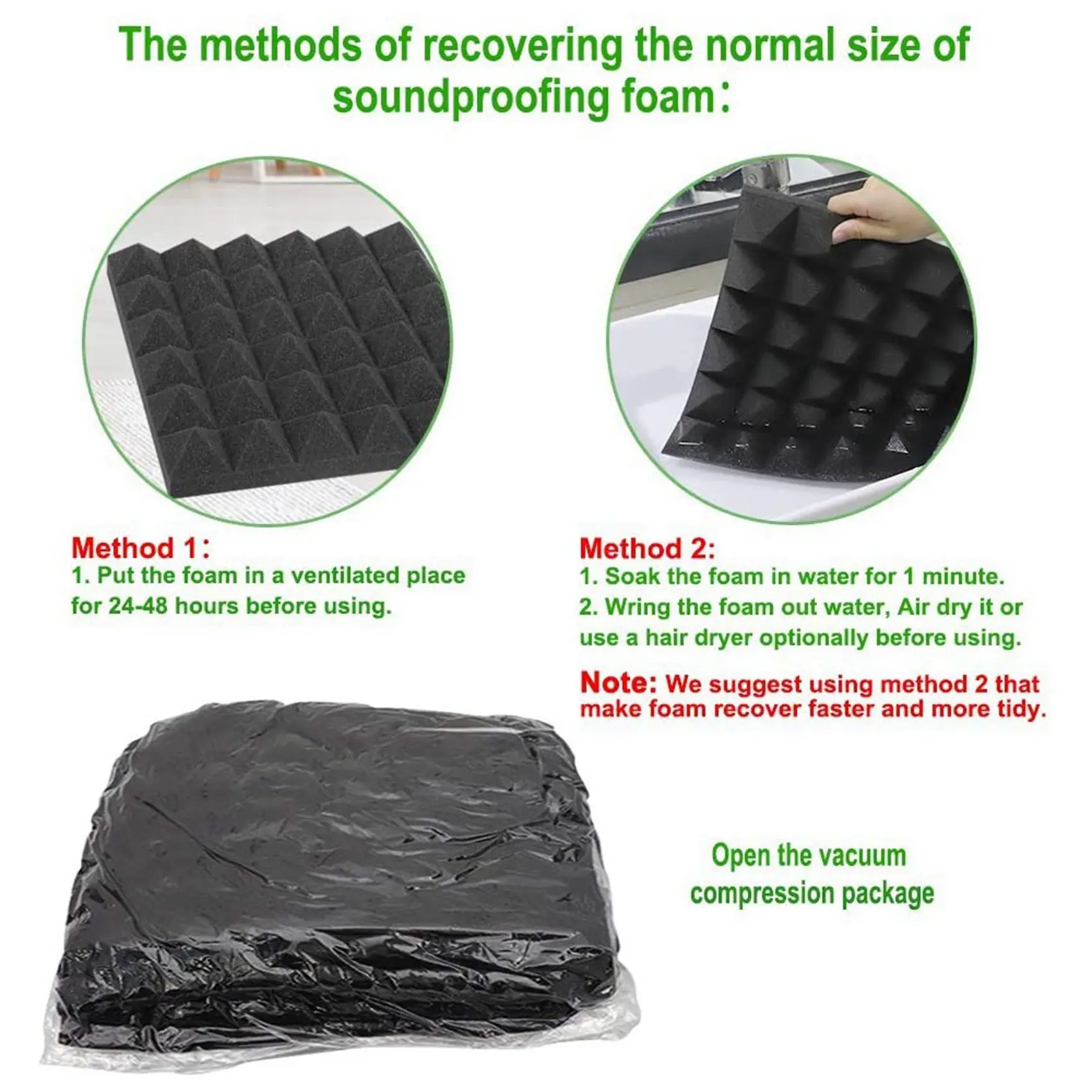 AT29-48Pcs 30X30X2.5Cm Sound Insulation Cotton Sound Insulation Foam Sound Insulation Foam