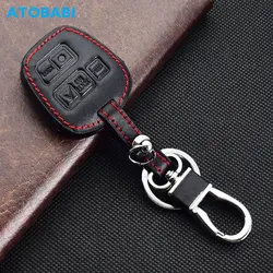 ATOBABI Leather Car Key Case Keychain For Lexus LS400 ES300 ES330 GS300 GS400 GX470 IS300 LX470 RX300 RX350 Remote Control Cover