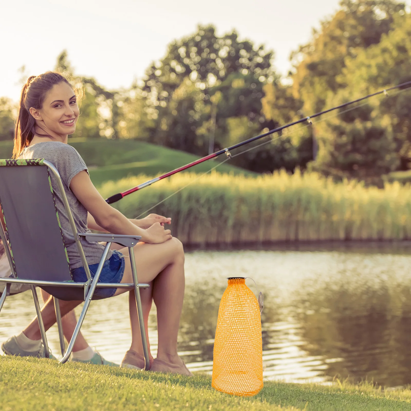 

Multipurpose Fishing Trap Cage Foldable Plastic Mesh Net For Shrimp Crab Eel Loach Natural Waterproof Design For Pond River