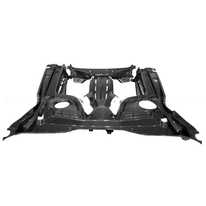Acessórios para Carro MC20, Tampa do Compartimento do Motor em Fibra de Carbono Seco Estilo OEM para Kits de Interior do Painel do Motor MC20