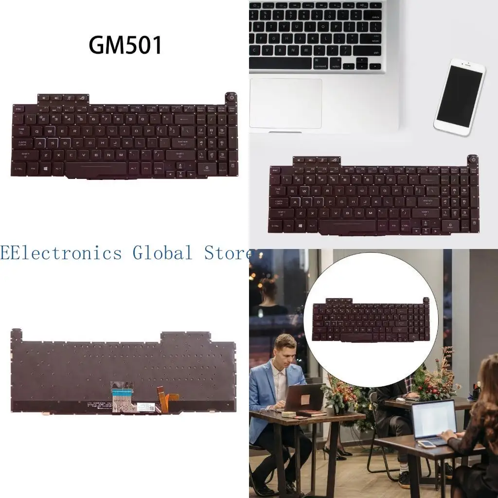 

462B Черная английская клавиатура с подсветкой для Zephyrus для M G-M501 GM501 GM501G GM501GM GM501GS Замена клавиатуры ноутбука