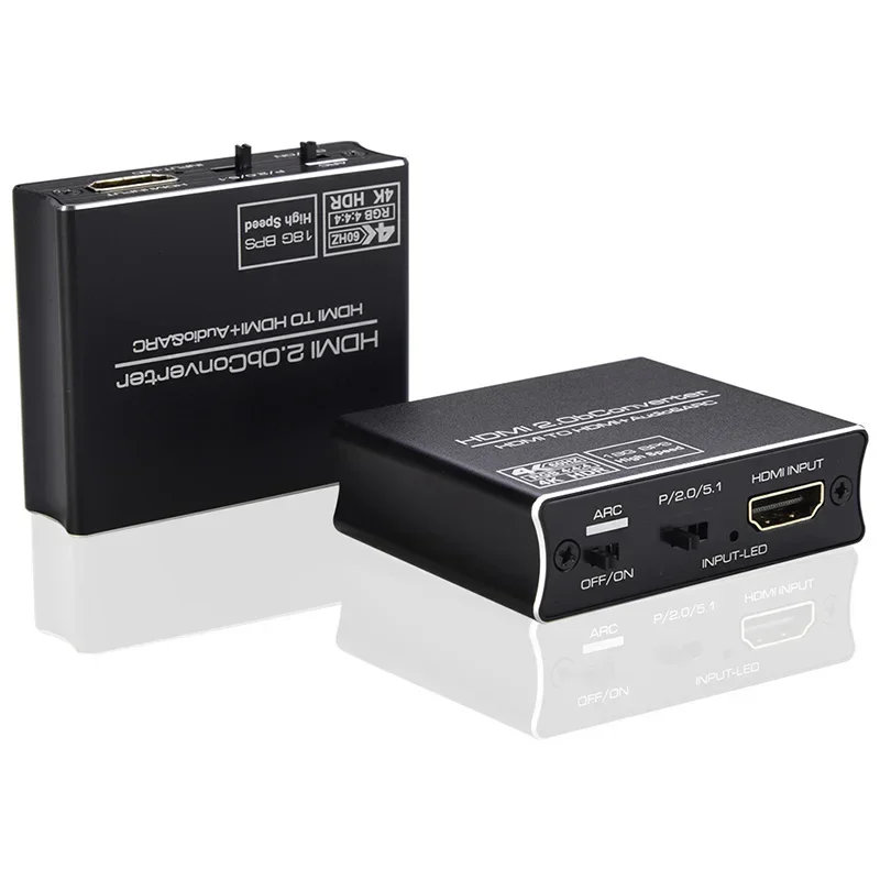

4K 60Hz HDMI2.0b HDMI To HDMI + 3.5MM Audio ARC 5.1CH HDMI Audio Extractor HDCP 2.2 HDR10 Video Converter Plug and Play