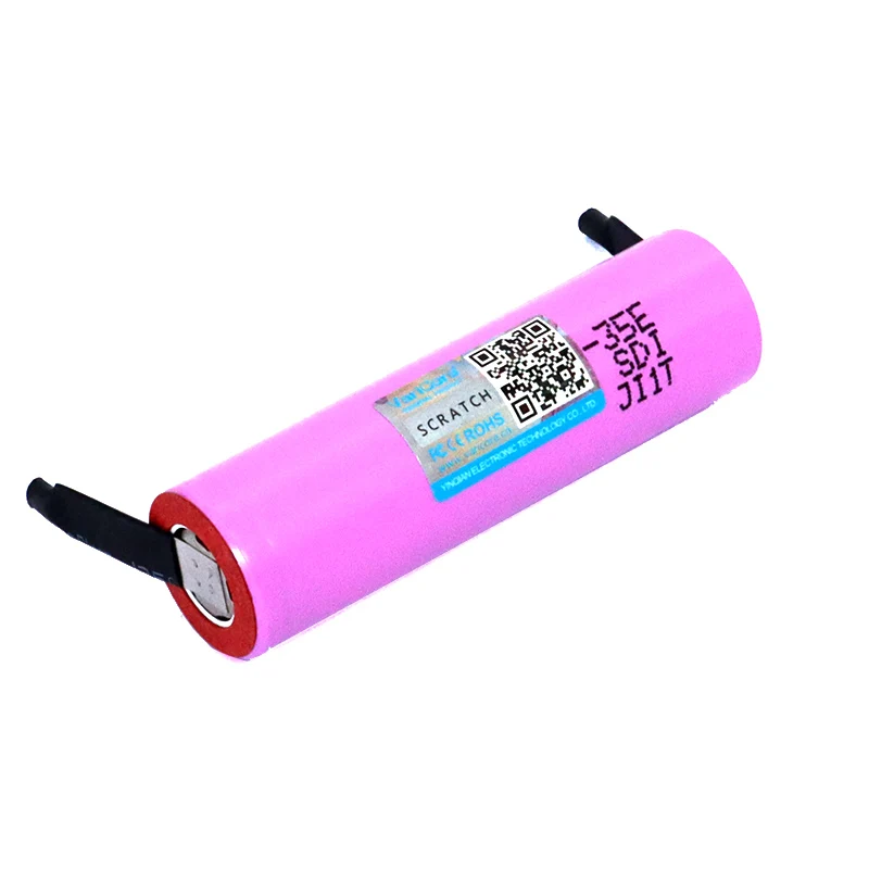 VariCore Original INR18650-35E 3.7V 3500mAh Max 13A Discharge Power แบตเตอรี่สําหรับโทรศัพท์มือถือแบตเตอรี่ + นิกเกิลแผ่น