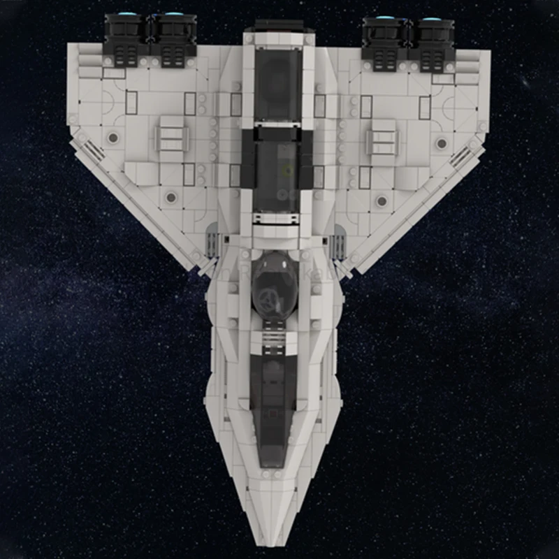 

NEW 1058PCS MOC Space Exploration Medium Sized Starship Model Building Blocks DIY Creative Assembly Bricks Display Gift Decor
