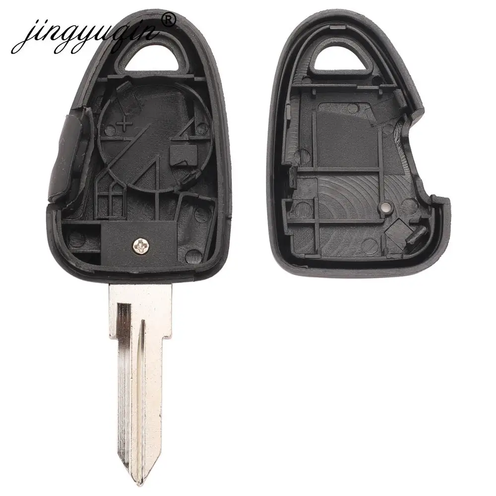 Jingyuqin 1/Geen Knop Transponder Autosleutel Shell Voor Fiat Iveco Afstandsbediening Ongesneden GT15R Blank Blade Case FOB vervanging